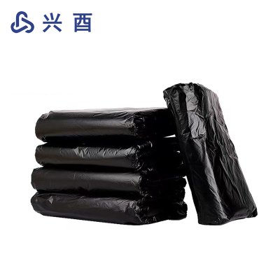 兴酉 黑色平口垃圾袋 65*75cm50只 包