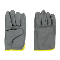 铁洋 电焊手套 牛皮短款25CM深色 双