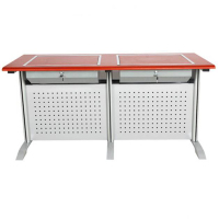 甘柔美双人钢木翻转桌GRM-GM2F24尺寸:1600*600*750mm张