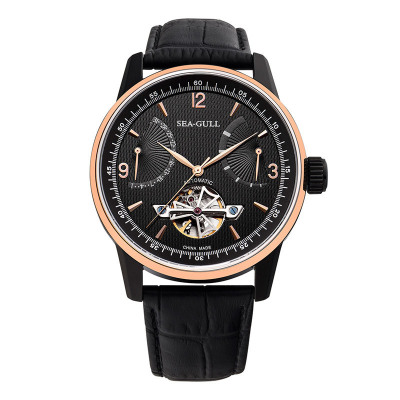 海鸥表(SEAGULL)机械表男海鸥手表飞轮自动机械表多功能休闲男表219.327