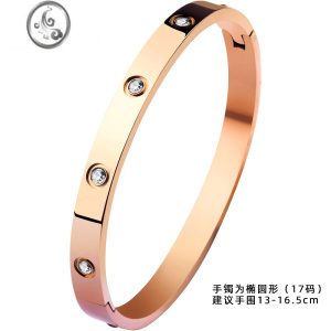 JiMi轻奢高级感情侣手镯钛钢开口小众设计高级感网红ins潮女