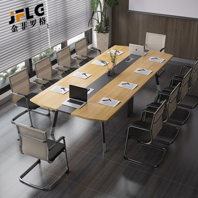 金菲罗格简约现代轻便会议桌简易培训长条桌