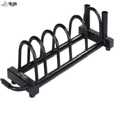 韦步杠铃片架子家用商用奥杆杠铃片收纳架可移动健身铃片存储架车