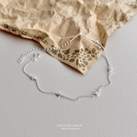 韩版轻奢爱心脚链s925纯银女甜美简约百搭小众设计高级感脚饰精致送女朋友老婆情人节七夕生日礼物