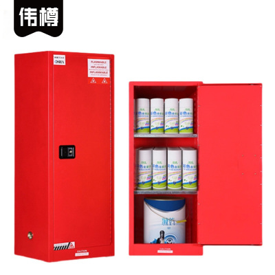 伟樽易燃液体防爆柜22加仑红色590*460*1650mm台