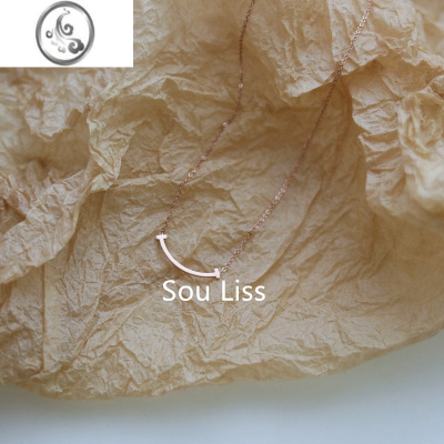 JiMi92银银微笑项链女款轻奢小众高级感简约锁骨链2023新款颈链