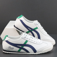 德训鞋男新款夏季薄款真皮透气运动休闲鞋软底防滑小白鞋板鞋