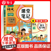 2025年语文课堂笔记三年级下册与上海新教材同步3年级第二学期小学参考书3下五四学制沪版同步教材原文 语文出版社