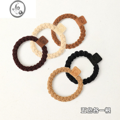 JiMi2023年新款扎头绳发圈女简约扎头发橡皮筋头饰高弹力耐用发绳皮套