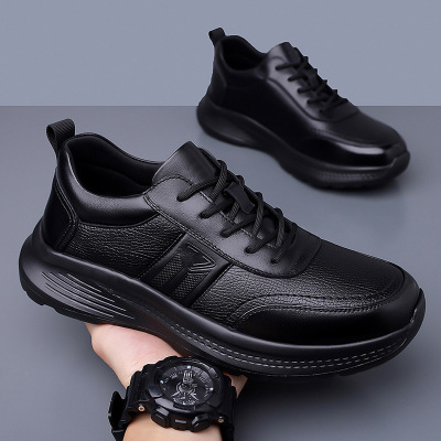 男鞋2026春季新款高品质潮流休闲运动鞋百搭中年爸爸时尚单鞋