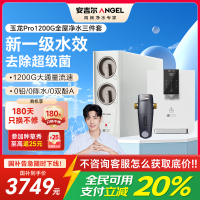 安吉尔家用净水器直饮净水机玉龙Pro1200G+Y3611管线机+J3217前置过滤器