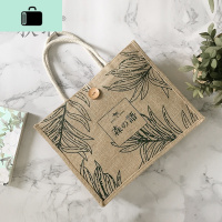 上课装书文艺简约森系棉麻大学生手提包女布包电脑袋购物袋女包小NEW LAKE女士单肩包