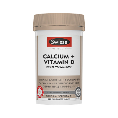 Swisse MINI 迷你钙片 维生素D VD 柠檬酸钙 片剂300粒 1瓶装 青少年孕妇中老年补钙矿物质 澳大利亚