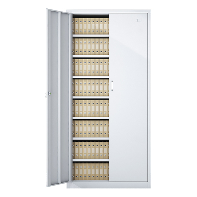 风雷动凭证柜会计收纳柜财务档案柜资料柜加厚文件柜办公室带锁铁皮柜凭证柜八层