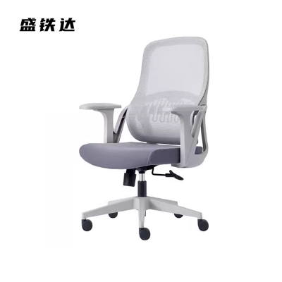 盛铁达 网椅办公转椅白框60*31*60mm STD-HBWY061 把