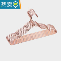 敬平铝合金衣架子家用挂衣架太空铝衣撑晾衣架10个装