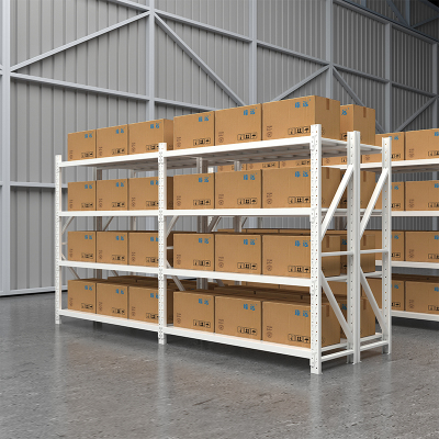 臻远 ZYJJ-HJ-023 仓储货架库房置物架重型货架灰白色主架2000*500*2000mm/500kg