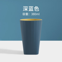 创意洗漱口杯女家用刷牙杯子套装韩国简约可爱情侣一对牙缸牙刷杯 三维工匠 浅蓝色[1个装]洗漱杯