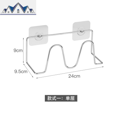 免打孔家用锅盖架放锅盖菜板架子壁挂式厨房收纳用品置物架带接水 三维工匠