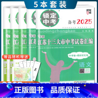 语数英物化5本套装 初中通用 [正版]2025版锁定中考2024年江苏十三大市中考试卷汇编语文数学英语物理化学中考卷+模