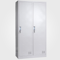 迈亚家具二门更衣柜家用铁皮柜储物柜浴室宿舍柜子钢制员工柜