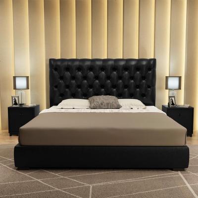 北欧真皮床2米2.2双人主卧欧式牛皮大床1.85现代简约储物皮艺软床