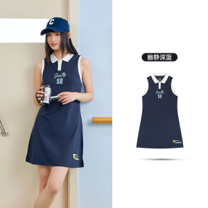 361°连衣裙夏季宽松透气冰感连衣裙时尚潮流学院风裙子女