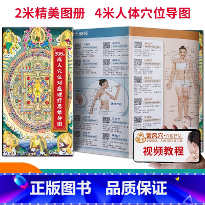 [正版]附视频教程396个成人穴位对症理疗思维导图 人体经络穴位图解 中医按摩经络穴位书籍经络穴位艾灸刮痧按摩大全 经络