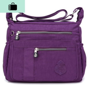 大容量防水尼龙布斜挎包中年女包帆布单肩包牛津布简约旅游妈妈包NEW LAKE女斜挎包