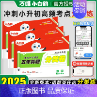 〖单科模拟考〗2025版真题卷-数学(全国通用) 小学升初中 [正版]2025版万唯小白鸥小升初分类卷重点中学招生五年真
