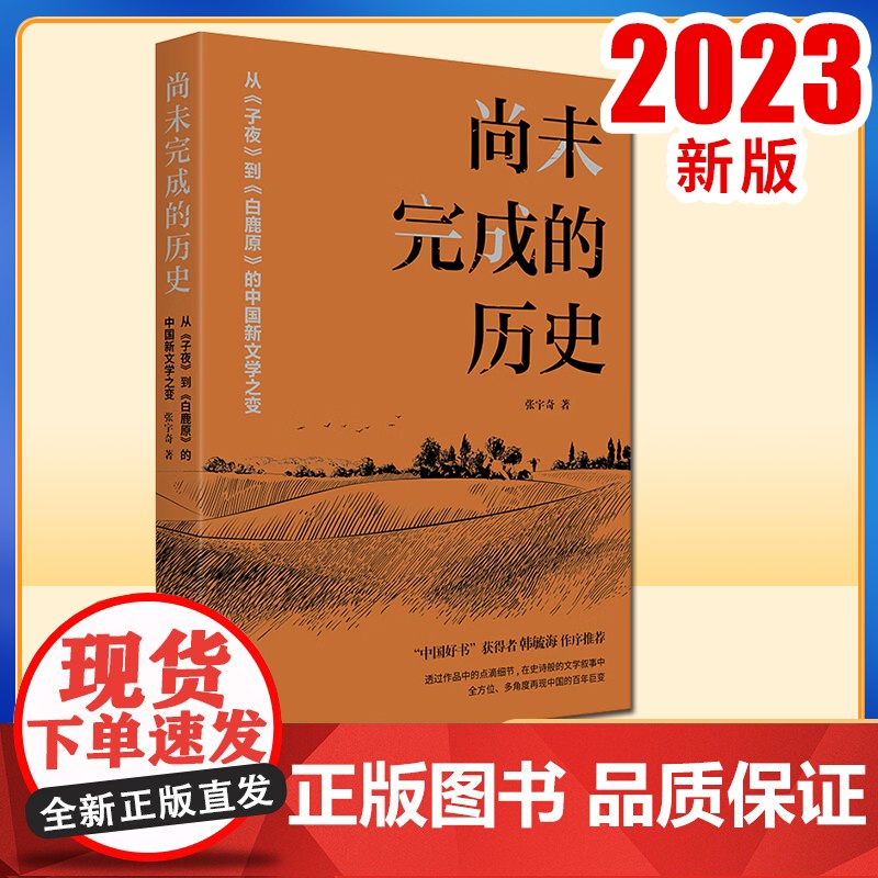 正版2023 尚未完成的历史 从子夜到白鹿原的中国新文学之变 张宇奇 著 天津人民出版社9787201196572