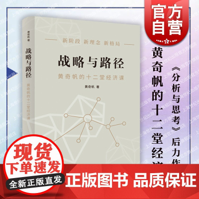 战略与路径:黄奇帆的十二堂经济课 分析与思考后宏观视角经济学洞见发展战略研究结构性改革上海人民出版社中国经济理