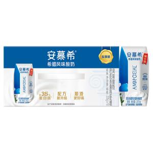 [8月生产]伊利安慕希希腊风味酸奶 原味205g*10盒/箱