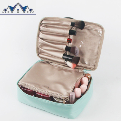 化妆包女网红随身便携盒ins风超火小号简约洗漱品收纳袋子大容量 三维工匠收纳包