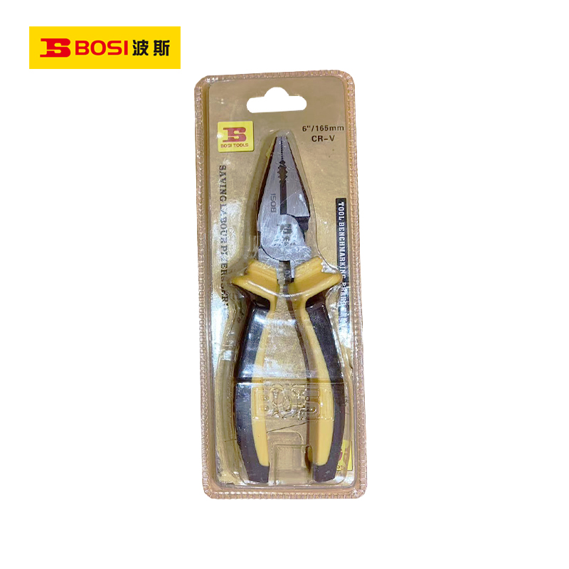 波斯(BOSI)省力钢丝钳(6"/165mm)把