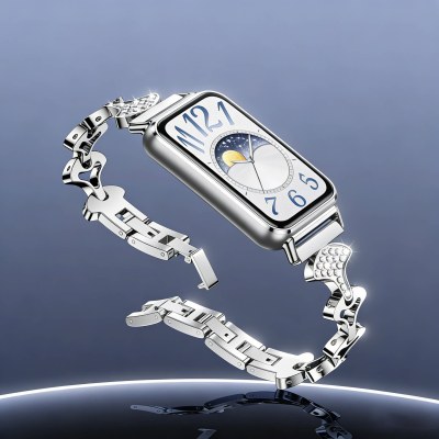 [官方新品]适用华为手环11表带新款band11Pro星形金属时尚精品女生手链腕带同款轻奢镶钻替换配件原配接口