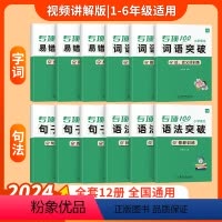 [小学语文学霸套装]12本 小学通用 [正版]易蓓小学生语文易混字突破一二三四五六年级人教版小升初多音形近字易错字专