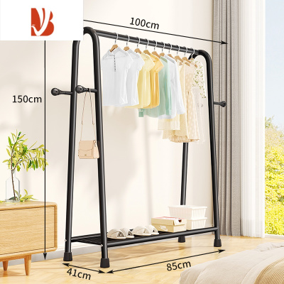 三维工匠晾衣架落地卧室内挂衣架阳台晒衣架家用简易晾衣杆宿舍晒衣服架子
