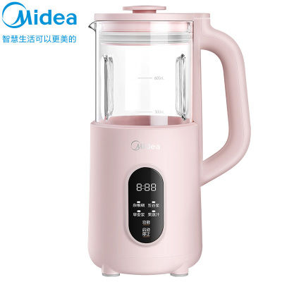 美的（Midea）豆浆机破壁机早安浆果蔬汁机高硼硅玻璃杯身破壁不留渣智能自动清洗一键预约DJ06B-W2-003