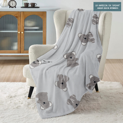 LA MAISON DE SASHA 午睡毯毛巾被便携办公室毯子沙发毯午休夏季四季毯盖腿披肩空调毯