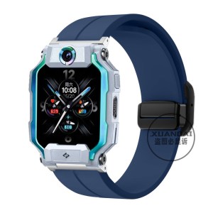 适用小天才表带磁吸z11z10z9方扣硅胶折叠扣z8z7z6儿童腕带3139
