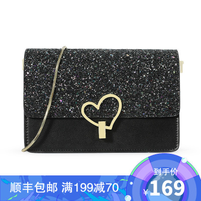 CAMILA&KORALI旗舰店小ck2021新款女包包单肩斜挎蛇骨链条星空亮片小方包时尚春夏百搭潮