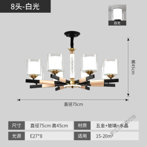苏宁放心购 现代简约客厅吊灯2020年新款大气家用套餐厅子母北欧轻奢风格灯具
