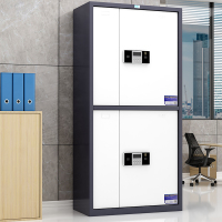 臻远电子保密柜密码柜档案柜资料柜钢制密码锁保密 灰白套色通双节电子锁保密柜