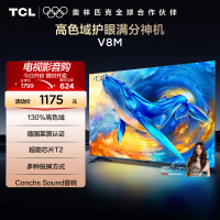 TCL电视 43V8M 43英寸 高色域 1GB+8GB大内存 护眼 投屏 平板电视