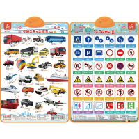 [M]瑞莉兔双面发声大挂图 交通工具与工程车 认识标志-9787111666684