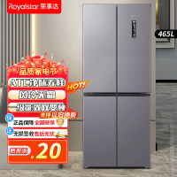 荣事达465升生态养鲜纤薄嵌入式风冷无霜一级能效十字对开双开四开门电冰箱 R465FCAM