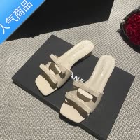 SUNTEK甜心教主~粗跟一字带凉鞋女2023年夏季新款露趾凉拖鞋外穿拖鞋子