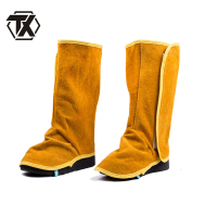 铁迅牛皮电焊护脚套CF15 双