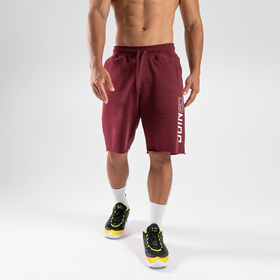 珂卡慕(KEKAMU)运动男休闲健身新款速干跑步篮球裤田径训练球裤潮酒红色M